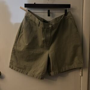 Lauren Ralph Lauren Khaki Chino Shorts 14W School  Preppy Plus Unisex Baggy